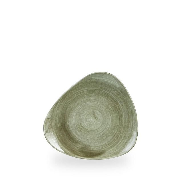 Stonecast Patina Burnished Green Lotus Tallerken 19.2Cm