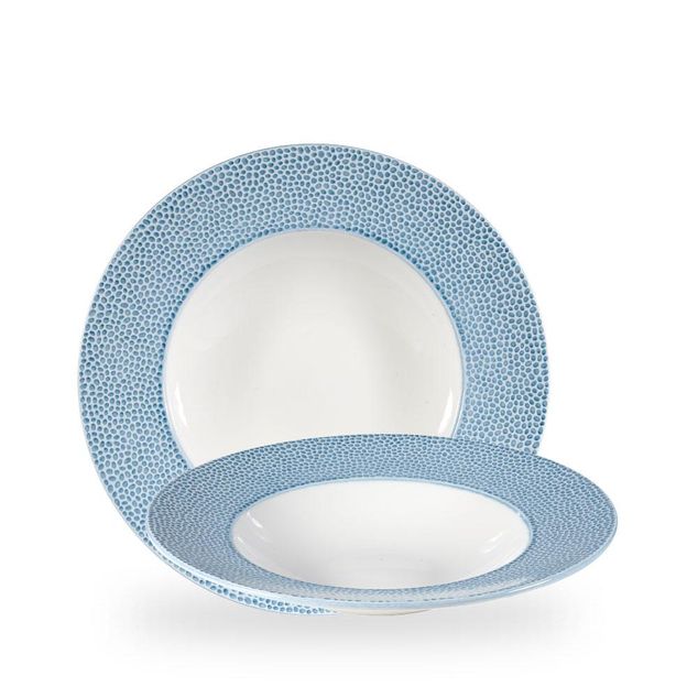 Isla Spinwash Ocean Blue Wide Rim Bolle 28Cm