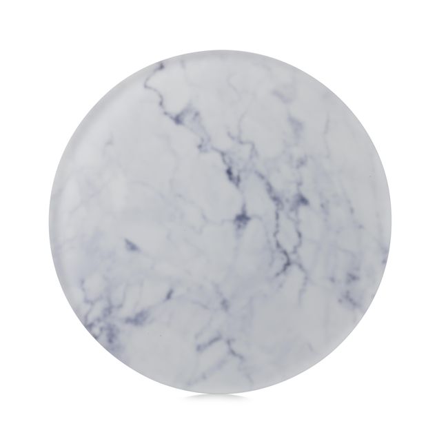 Round Tray 21cm For Xl High Tea Nacryl white marble