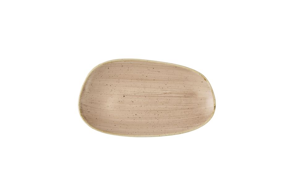 Stonecast Truffle Opal * Organic Oblong Plate * 26 x 15cm
