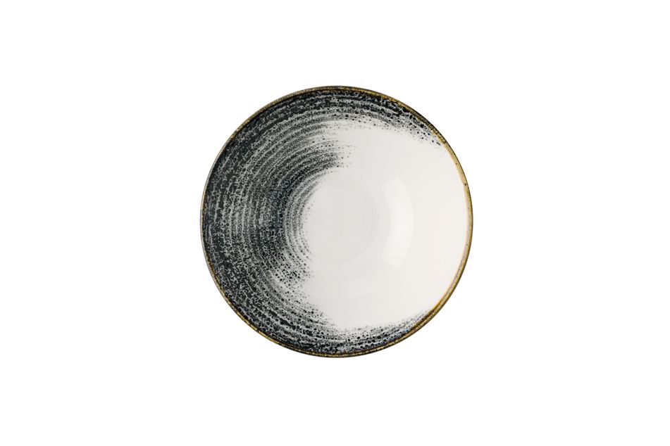 Homespun Accents Black Evolve Deep Bowl 22.2cm H:6.5cm 110cl