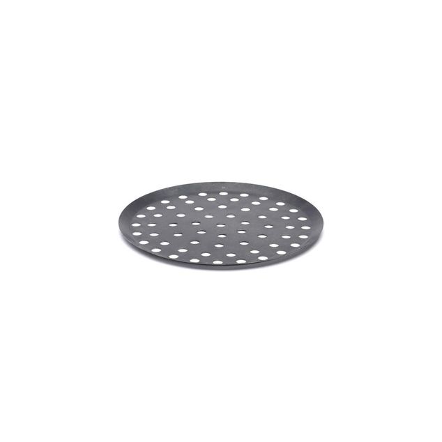 Perforated Pizza Tray, Heavy Blue Steel