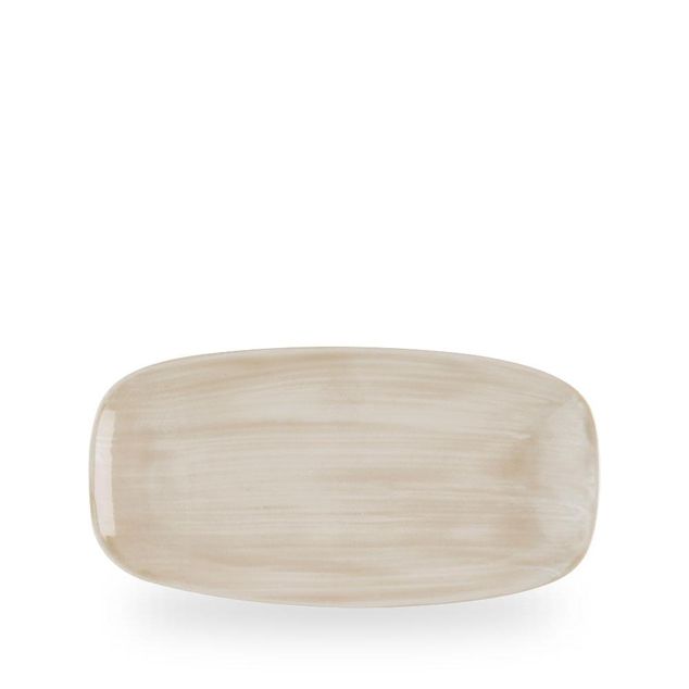 Stonecast Canvas Natural Chefs Oblong Plate 29.8cm x 15.3cm