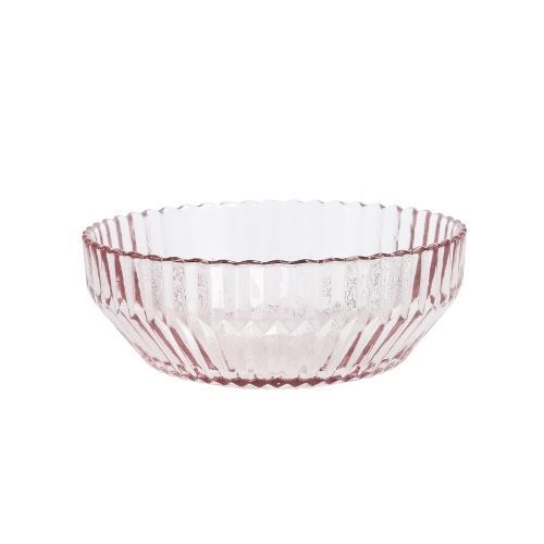 ACCESSORIES ARCHIE Glass Bowl pink - 675ml - Ø16cm - H:63cm