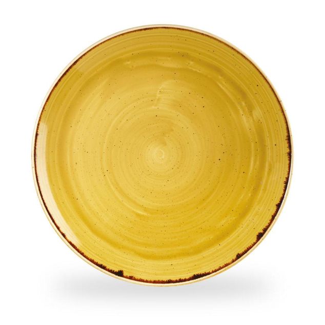 Stonecast Mustard Coupe Evolve Tallerken 32.4Cm