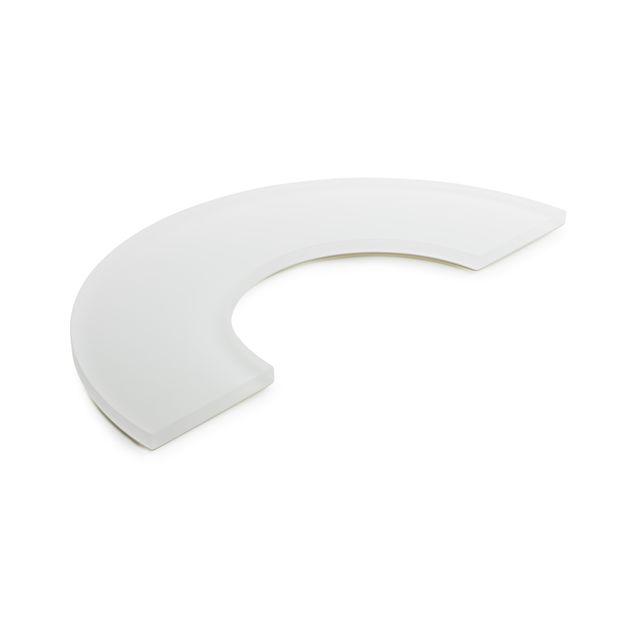 MEALPLAK Table Runner 1/2 Circle Nacryl White