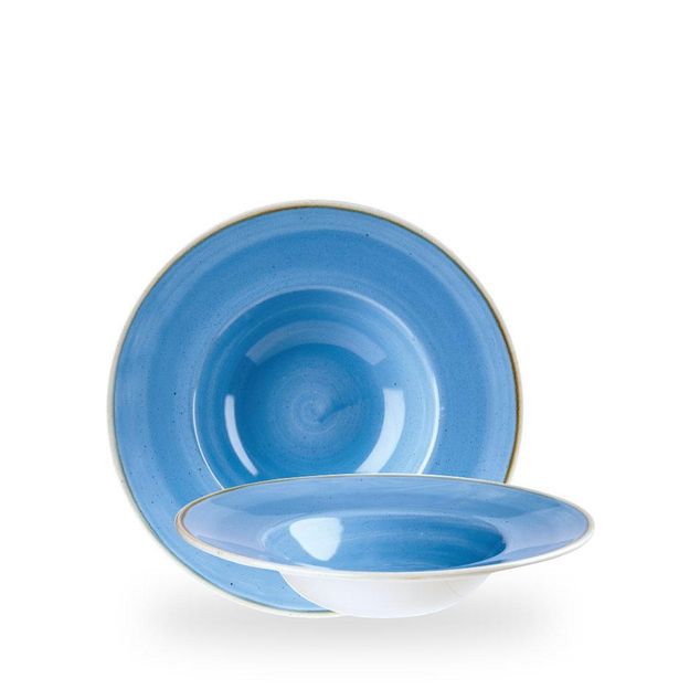Stonecast Cornflower Blue Profile Wide Rim Bolle Med 24Cm