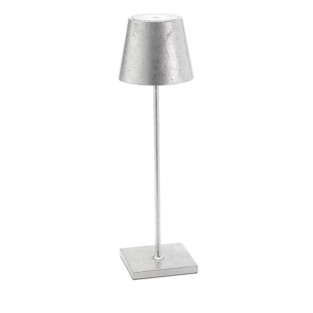 Poldina Pro Bordlampe Silver Leaf Ø11X38Cm Led Opplading.