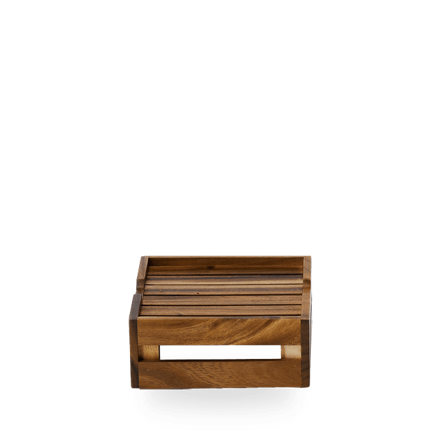 Wood S/S Stkng Crate Riser 25.8 X 22.15 X 9.4Cm