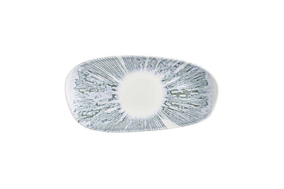 Opal Lyra Blue Opal * Organic Oblong Plate * 30 x 15cm