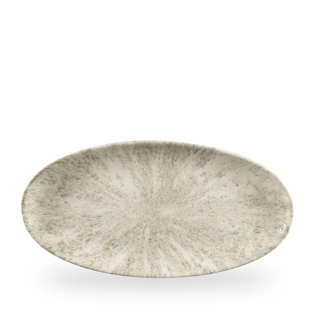 Stone Agate Grey Oval Chefs Tallerken 34.7 X 17.3Cm