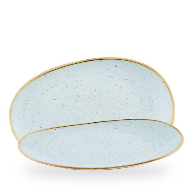 Stonecast Duck Egg / Opal Organic Platter  / 34.5cm
