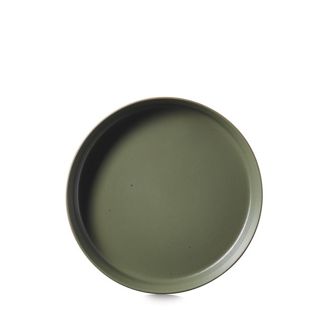CONTRE JOUR Flared Plate 23cm Olive green