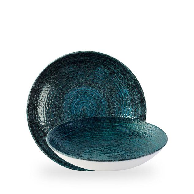 Homespun Chroma Blue Evolve Coupe Bowl 24,8cm 113,6cl