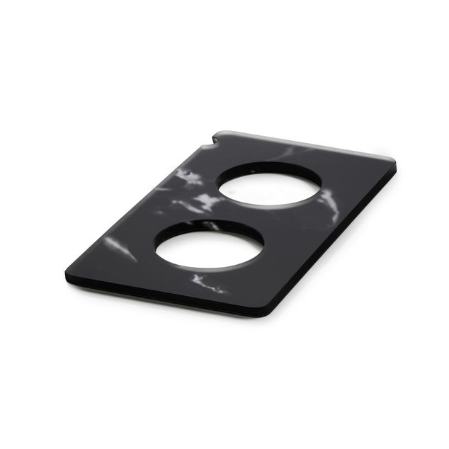 En Scene Tray Gn 1/3 For 2 Carafes/Bottles Nacryl Black Marble