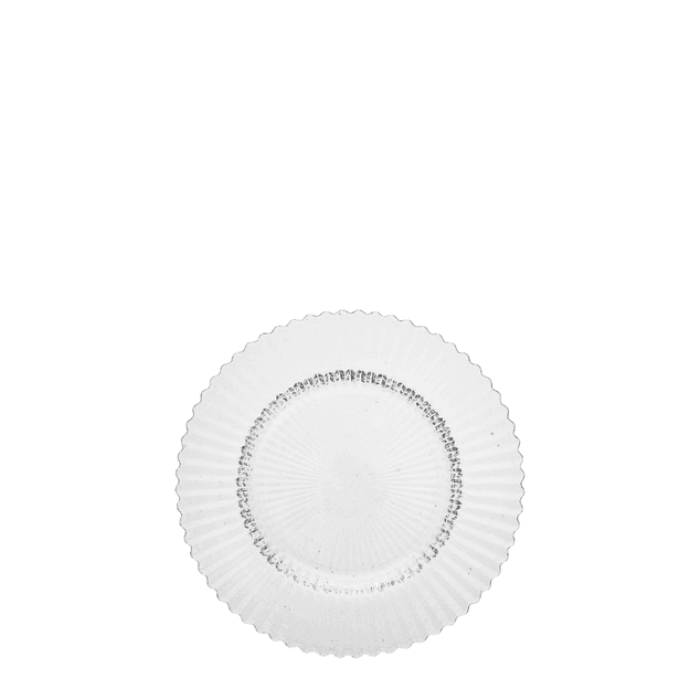 ACCESSORIES ARCHIE Glass Plate flat clear - Ø21,5cm - H:21cm