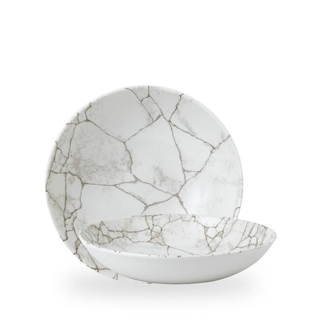 Studio Prints Kintsugi Agate Grey Evolve Coupe Bolle 24.8Cm