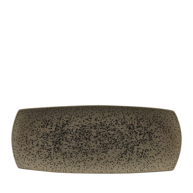 Menu Shades Caldera Flint Grey Flat Rectangle Tallerken 35.5 X 14Cm