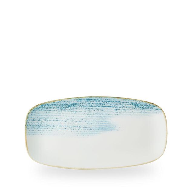 Homespun Accents Aquamarine Chefs Oblong Tallerken 29.8X15.3Cm