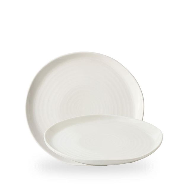 White Natural Plate 25.5cm H: 2cm