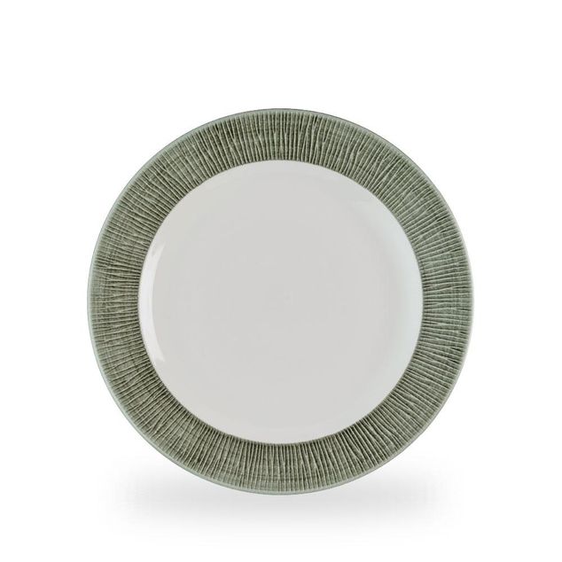 Bamboo Ceramic Spinwash Alpine Footed Plate 27.5cm