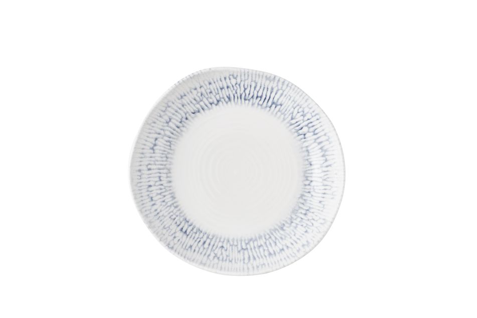 Inked Cascade Indigo * Natural* Deep Bowl * 21.5cm H:4.5cm