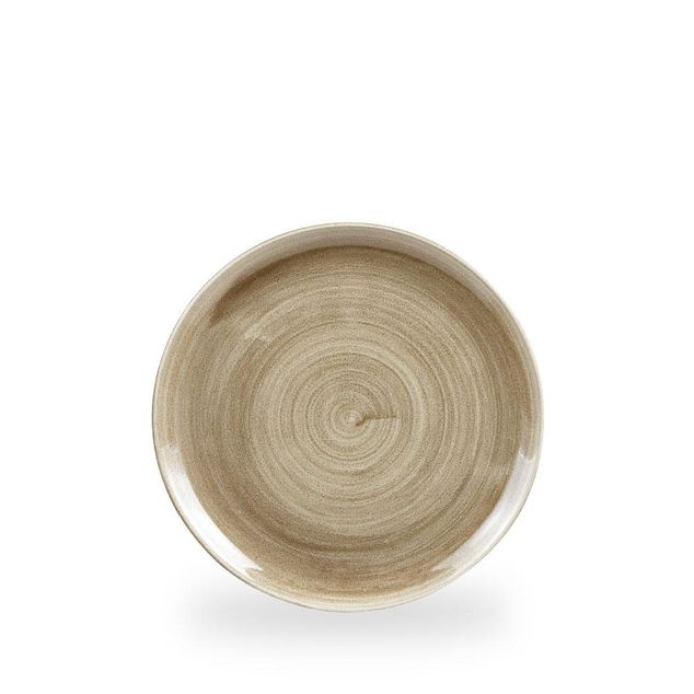 Stonecast Patina Antique Taupe Evolve Coupe Tallerken 21.7Cm