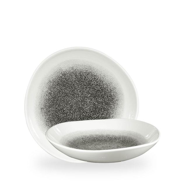 Raku Quartz Black Organic Trace Bolle 25.3Cm