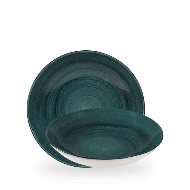Stonecast Patina Rustic Teal Evolve Coupe Bolle 24.8Cm