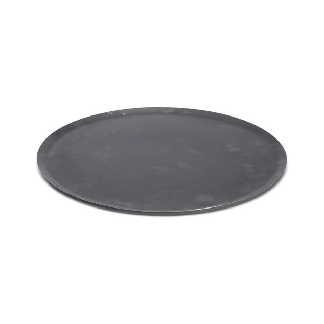 Blue Steel Round Pizza Tray Dia:40 Cm