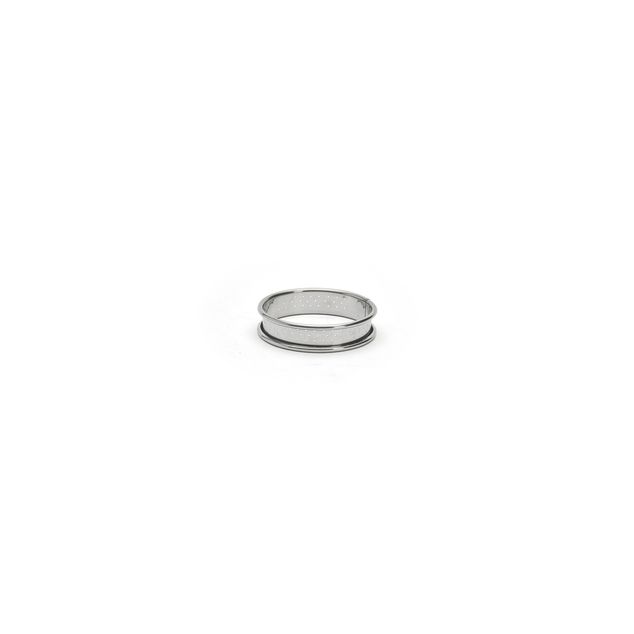 Perforated Tart Ring Rolled Edge H 2 Cm