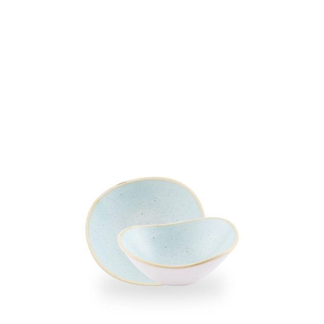 Stonecast Duck Egg / Opal Organic Bowl  / 15cm 6cm 26cl