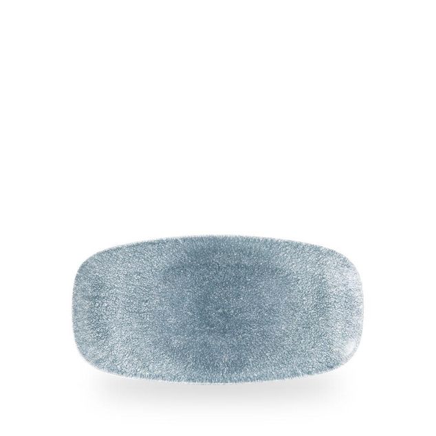 Raku Topaz Blue Chefs Oblong Tallerken 26.9 X 12.7Cm