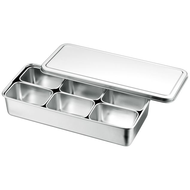 Louis Tellier Japanese mini-boxes in container - 32,8 x 14,8 x 6,3 cm - with 6 bins N4390T