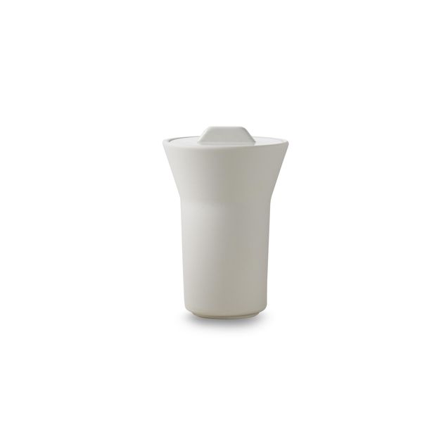 CONTRE JOUR Aroma Flared Cup With Lid 19cl Alabaster white
