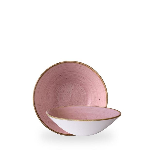 Stonecast Petal Pink Evolve Deep Coupe Bowl 19.6cm H: 5.5cm 75cl