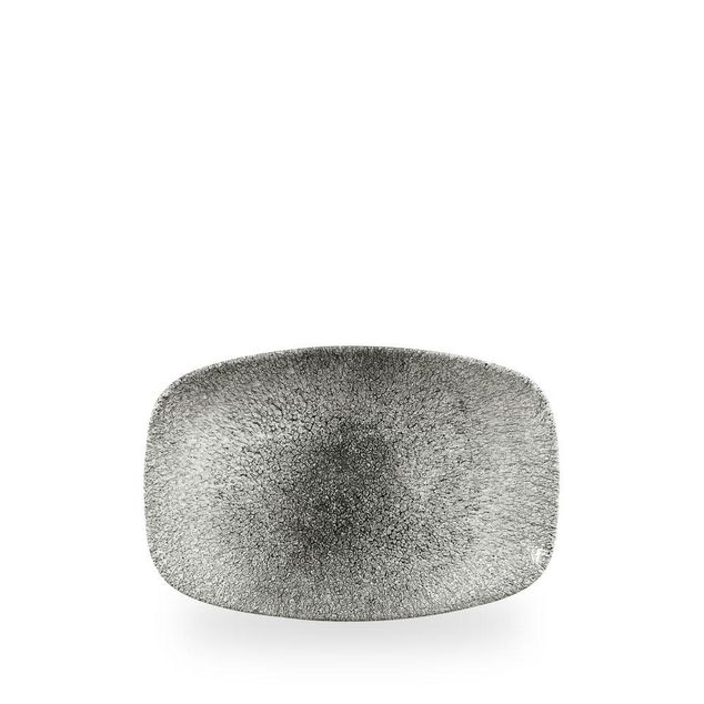 Raku Quartz Black Chefs Oblong Tallerken 23.7 X 15.7Cm