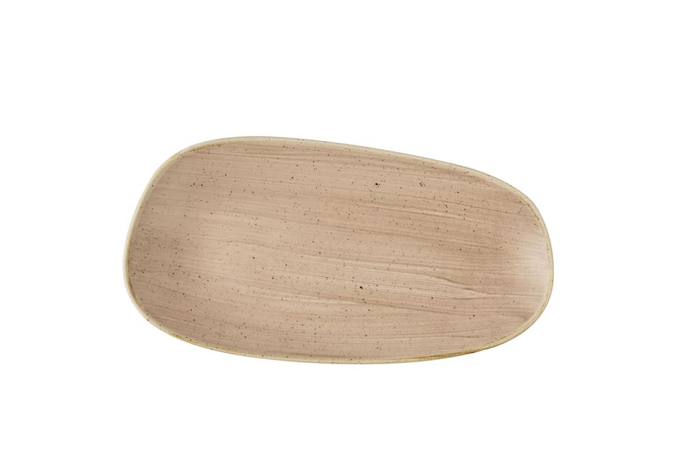 Stonecast Truffle Opal * Organic Oblong Plate * 35 x 18.5cm