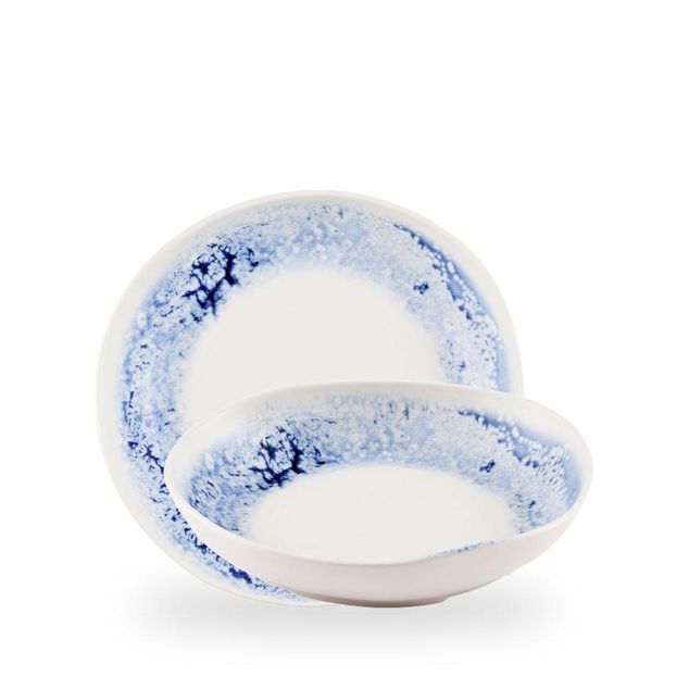 Inked Fresco Blue / Natural Organic Deep  / 25cm 4.5cm 116cl