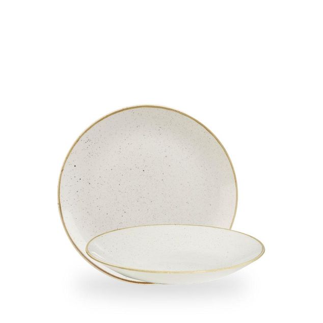 Stonecast Barley White Dyp Coupe Tallerken 22.5Cm