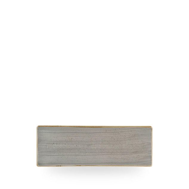 Stonecast Grey Oblong Plate 24.7 x 8.8cm