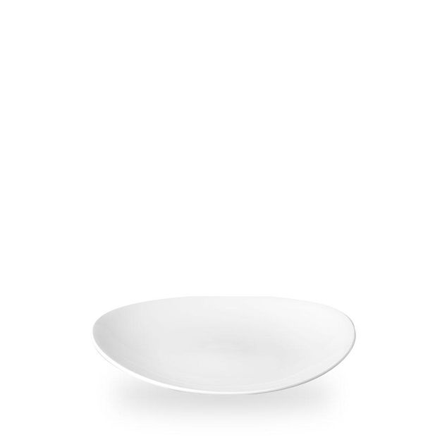 White Orbit Oval Coupe Tallerken 23.8 X 20Cm