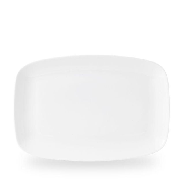 White Oblong Chefs Tallerken 34.4 X 23.4Cm