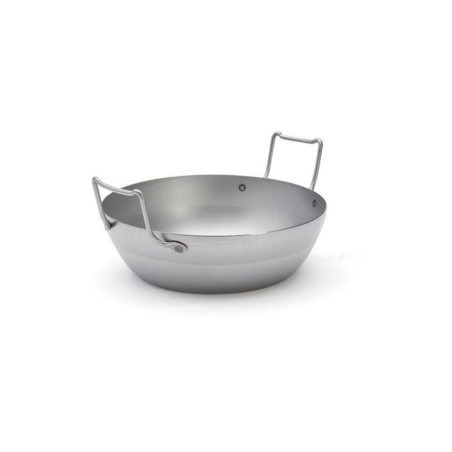 Rounded Steel Deep-Fryer Without Basket