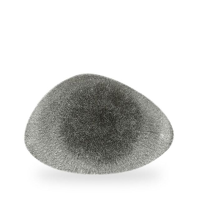 Raku Quartz Black Triangle Chefs Tallerken 30.4 X 20.5Cm
