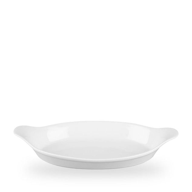White Cookware Large Oval Eared Ildfast 34.5 X 19Cm