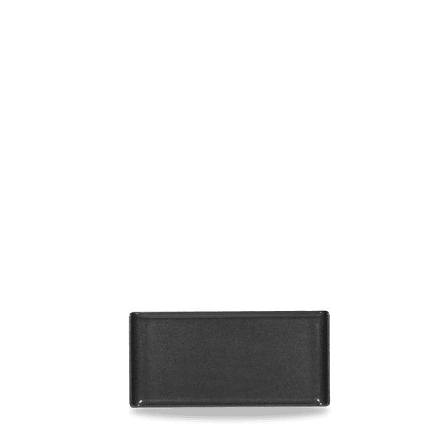 Plastic Rect Blk Melamine Fat 30 X 14.5Cm