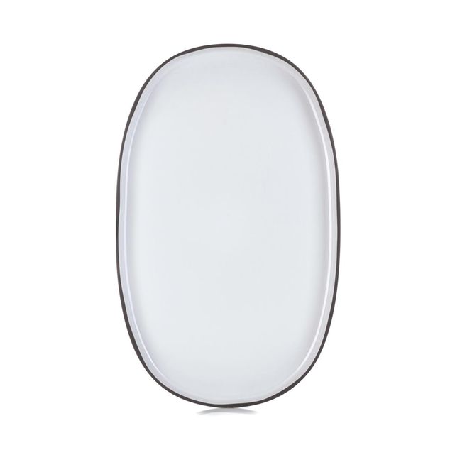 Caractere Oval Ildfast 46,5 x 28,7 x 3 cm White Cumulus