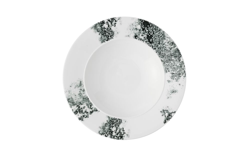 Churchill Ambience Smoke Black Rim Bowl 28cm