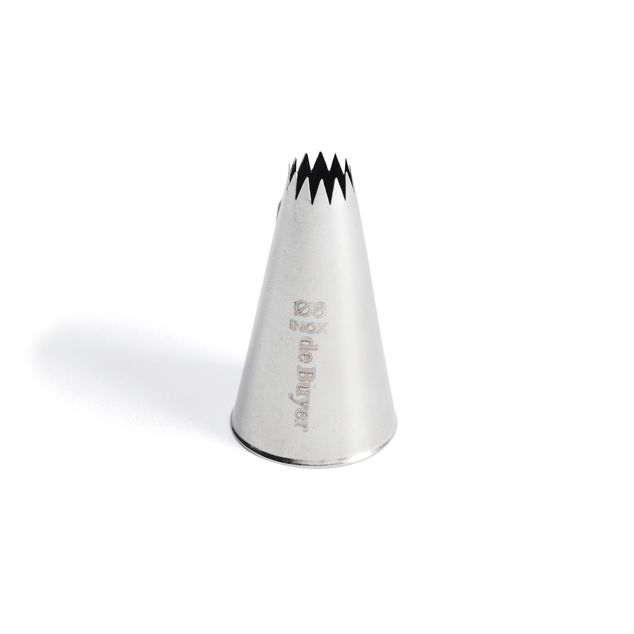 Petit Fours Stjerne Tyll / Rf Stål / Ø8Mm / 12 teeth